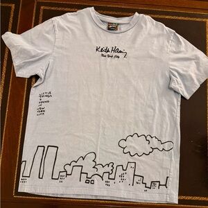 Keith Haring adult large Graphic T-Shirt - Light Gray